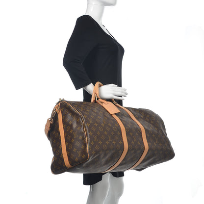 Louis Vuitton Monogram Keepall Bandouliere 55 3 of 13