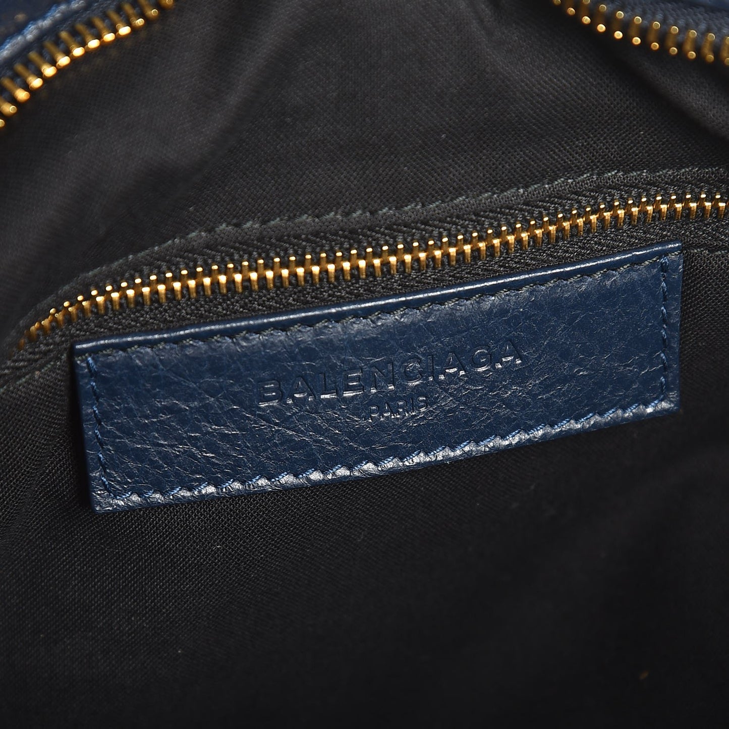 Agneau Giant 12 Gold Hardware Velo Bleu Obscur