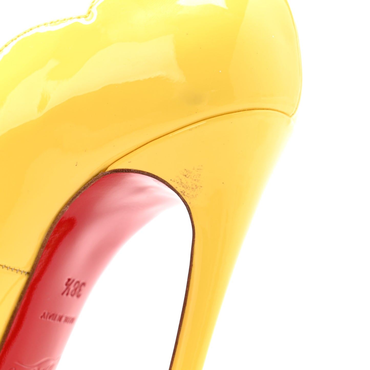 Patent Hot Chick 130 Pumps 38.5 Citrus