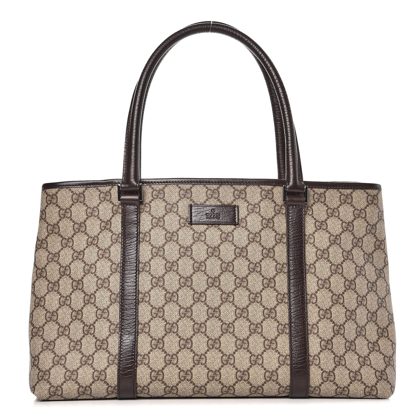 GG Plus Monogram Medium Joy Tote Dark Brown