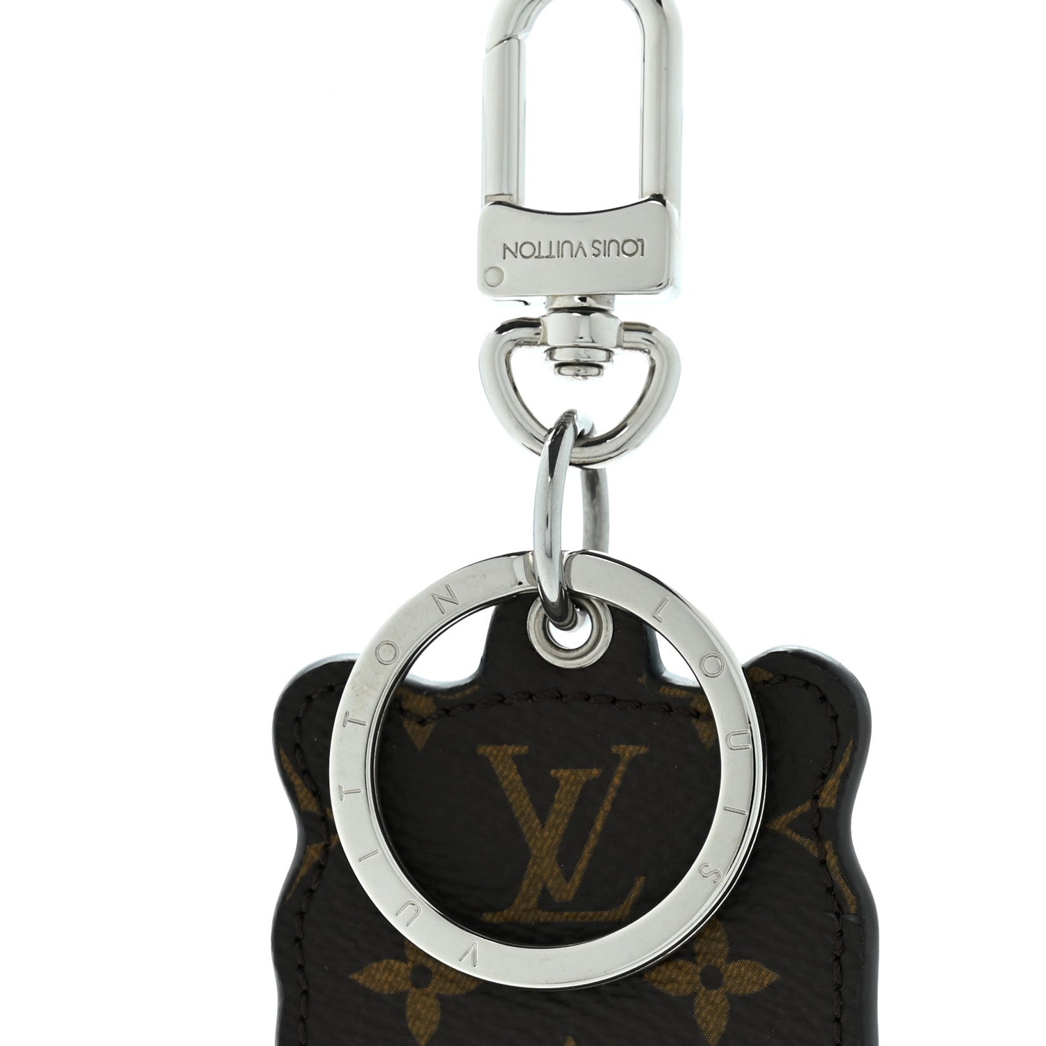 Louis Vuitton Calfskin Monogram Tiger Bag Charm Key Holder 3 of 5