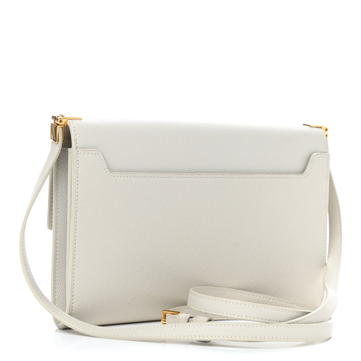 Saint Laurent Grain de Poudre Mini Uptown Crossbody Bag Crema Soft 3 of 10