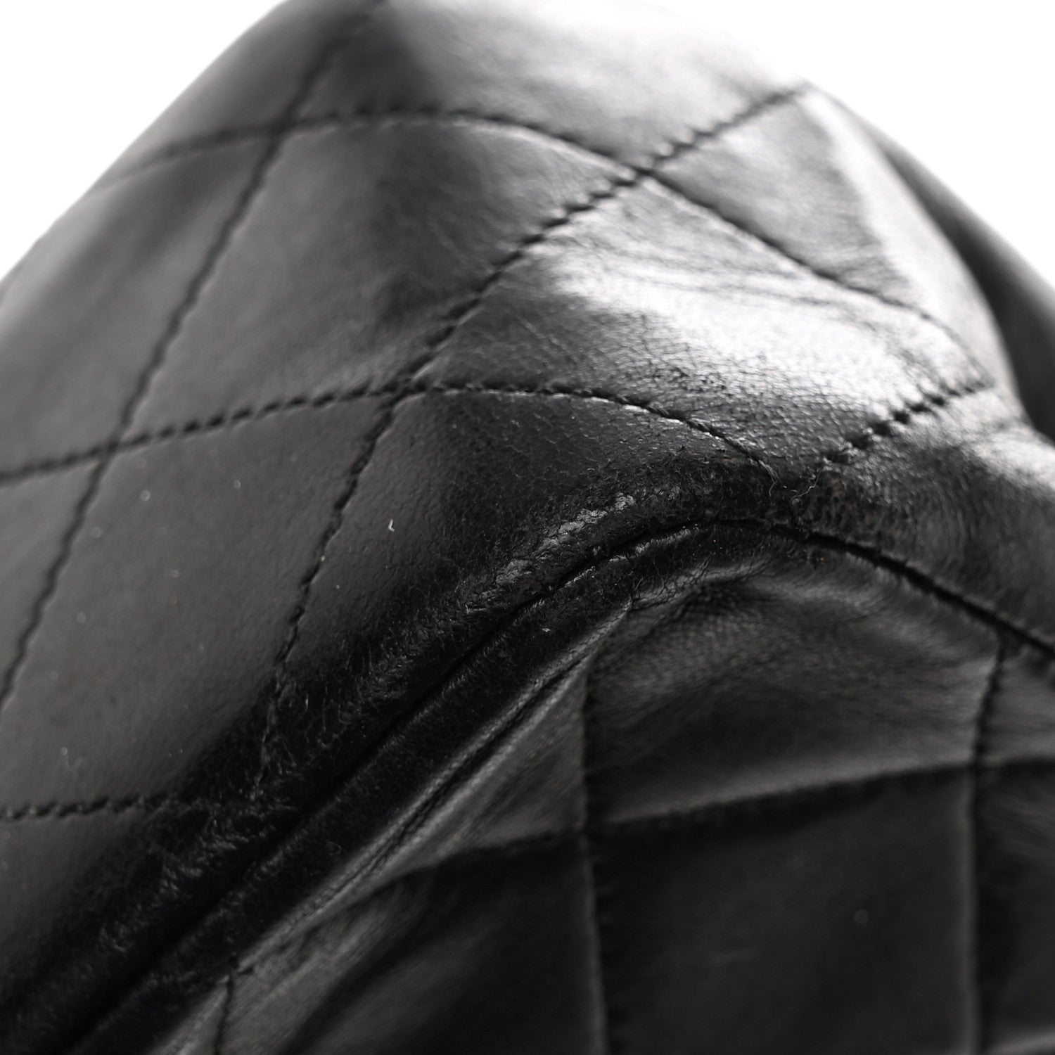 Chanel Lambskin Quilted Medium Double Flap Black 14 of 14