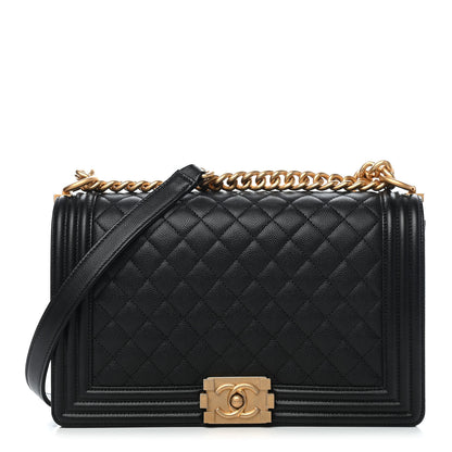 Chanel Caviar Quilted New Medium Boy Flap Black 1 of 9