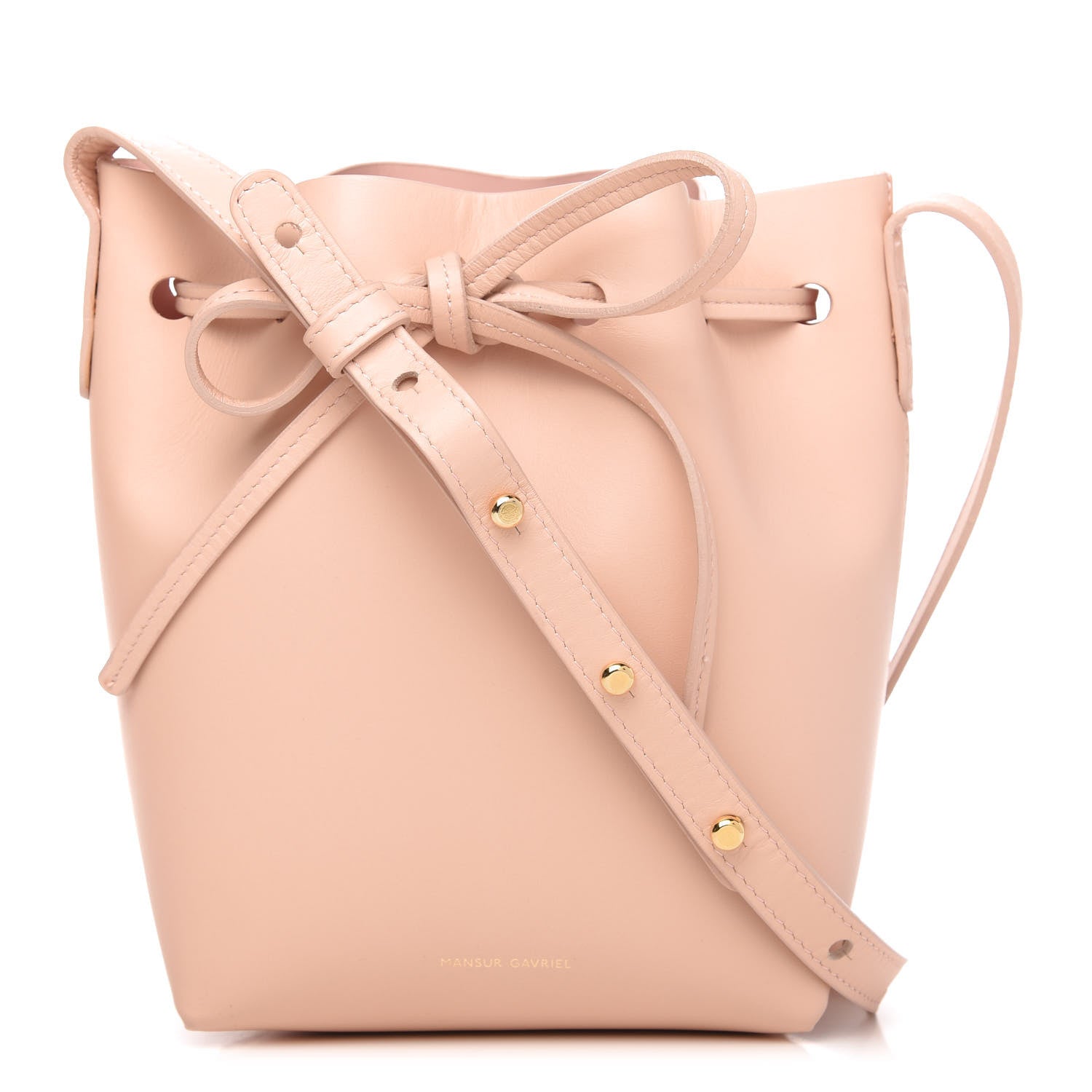 Mansur Gavriel Calfskin Mini Mini Bucket Bag Rosa 1 of 10