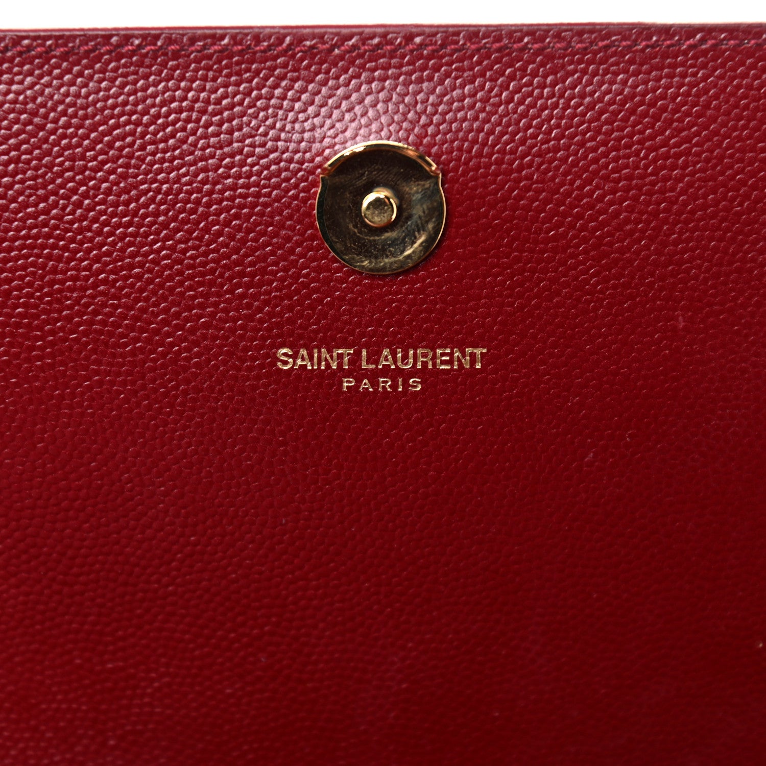 Saint Laurent Grain De Poudre Medium Monogram Kate Satchel Dark Red 5 of 10