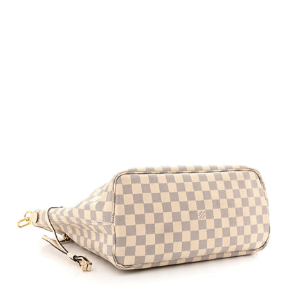 Louis Vuitton Damier Azur Braided Neverfull MM Pink 5 of 12