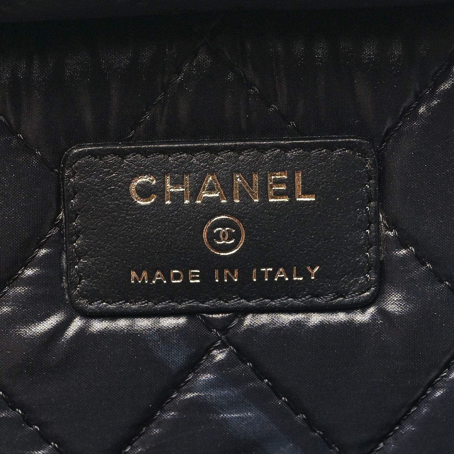 Chanel Caviar Quilted Large Vanity Pouch Navy 6 of 10