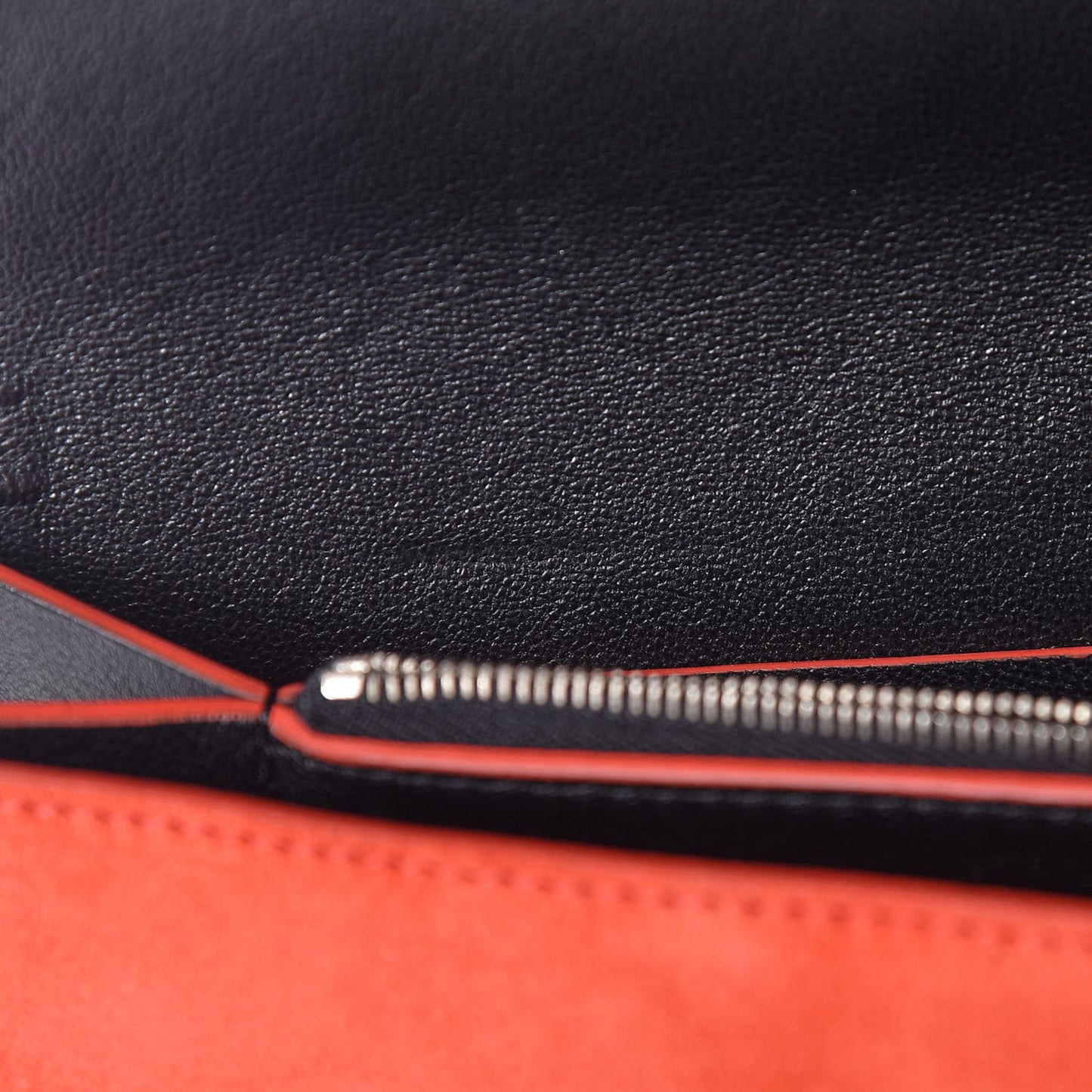 Calfskin Suede Tri-Color Diamond Clutch Red