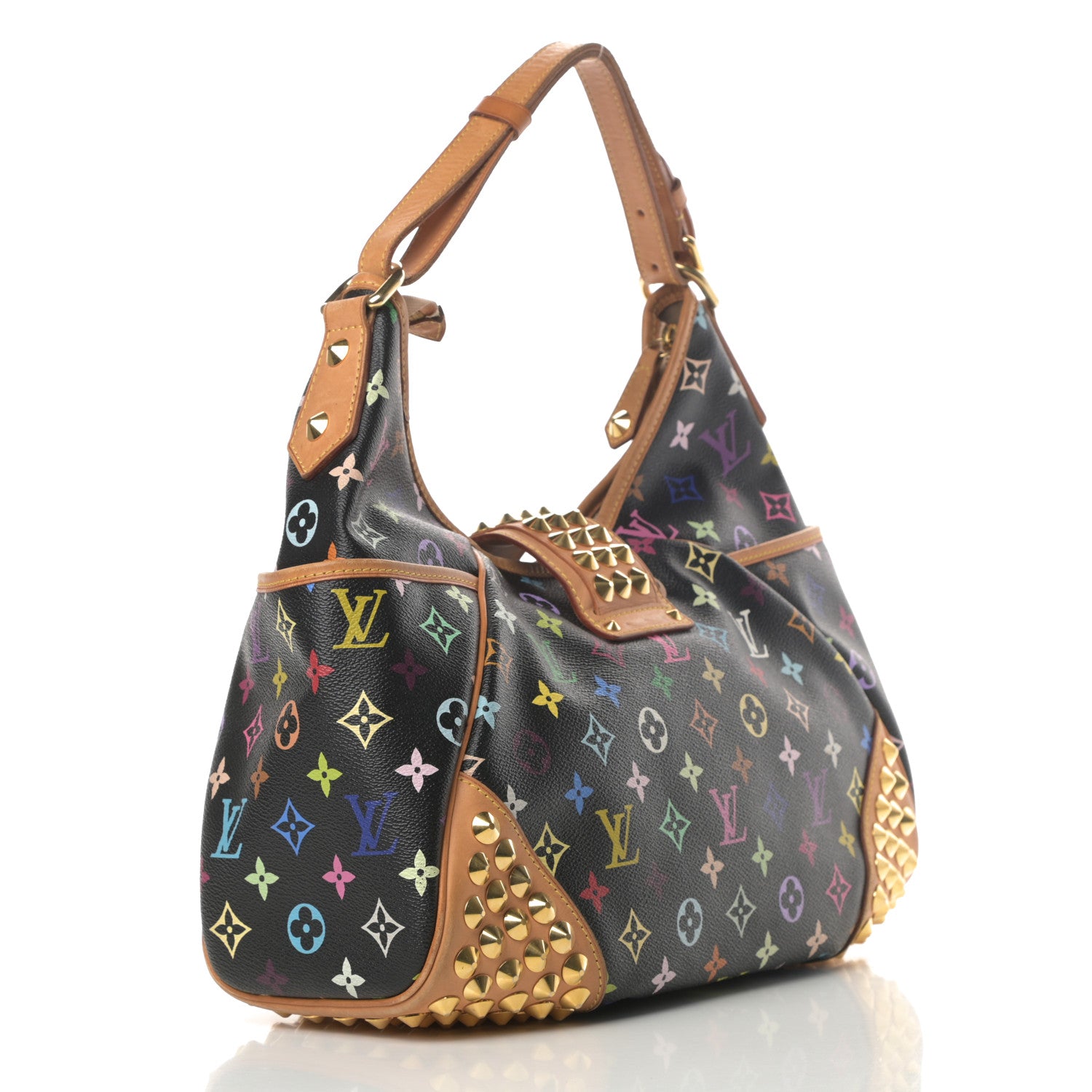 Louis Vuitton Monogram Multicolor Chrissie Black 3 of 17