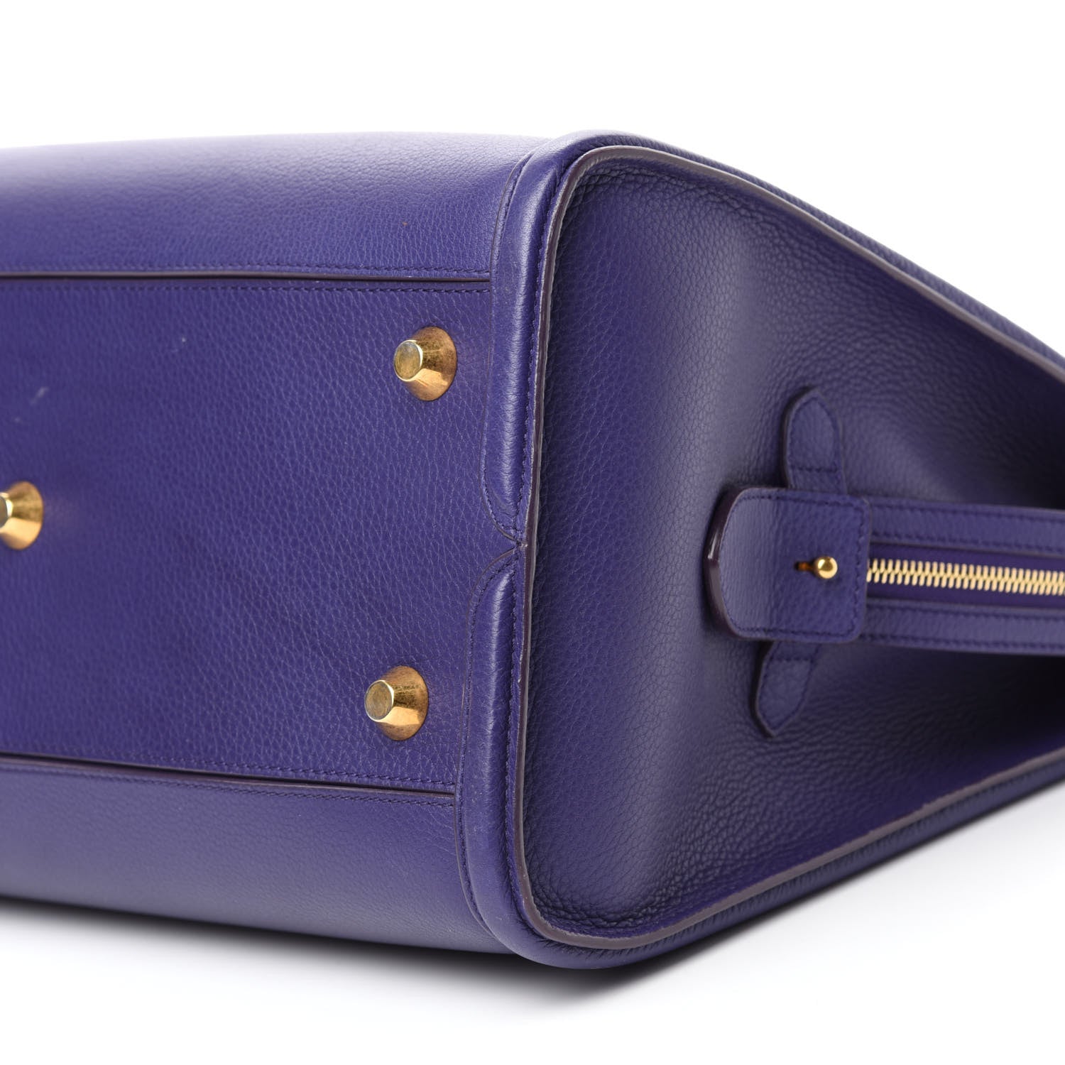 Alexander McQueen Pebbled Calfskin Zip Up Heroine Tote Purple 7 of 19