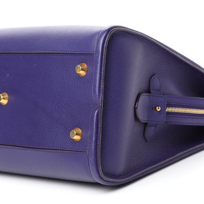 Alexander McQueen Pebbled Calfskin Zip Up Heroine Tote Purple 7 of 19