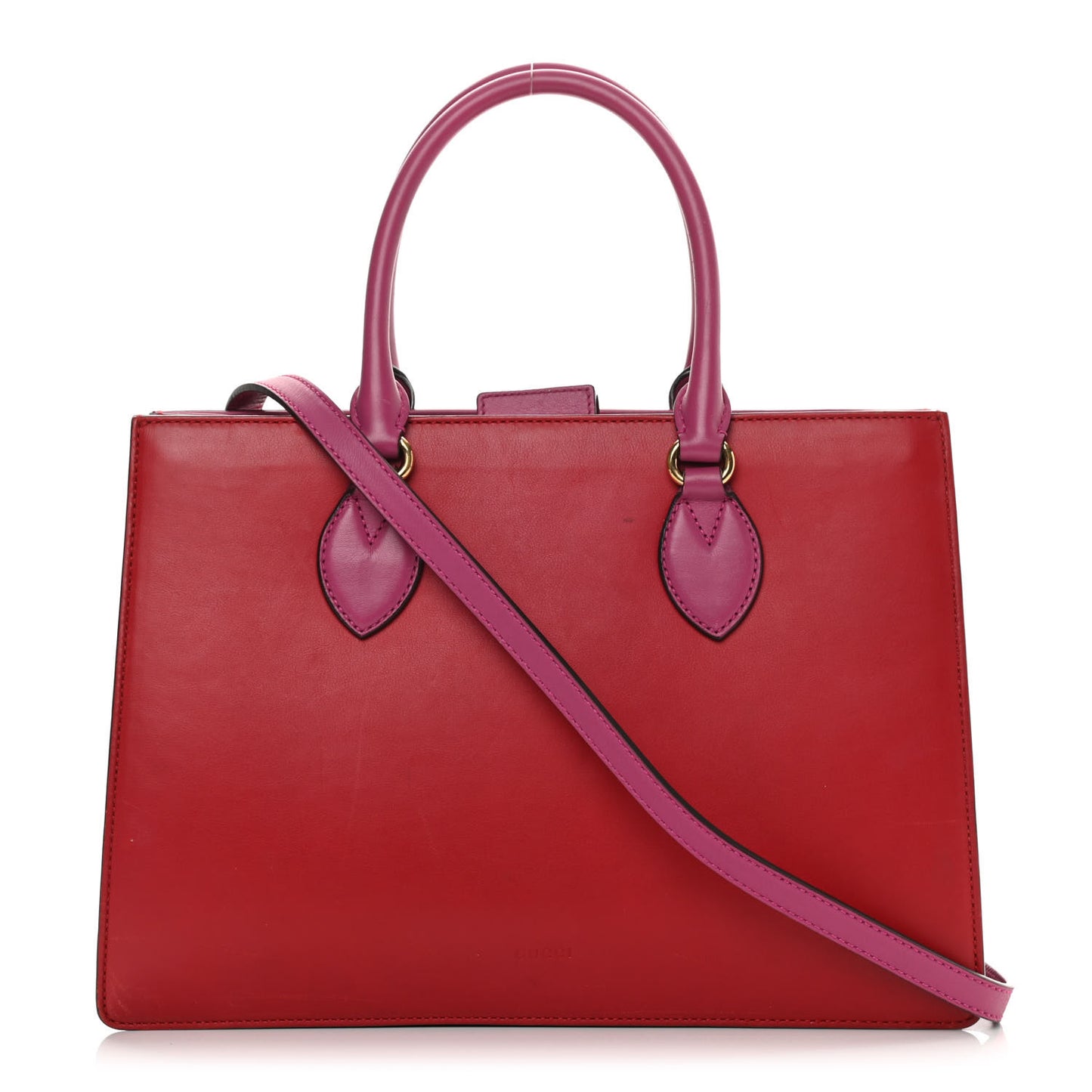 Calfskin Small Top Handle Bag Hibiscus Red New Rosette