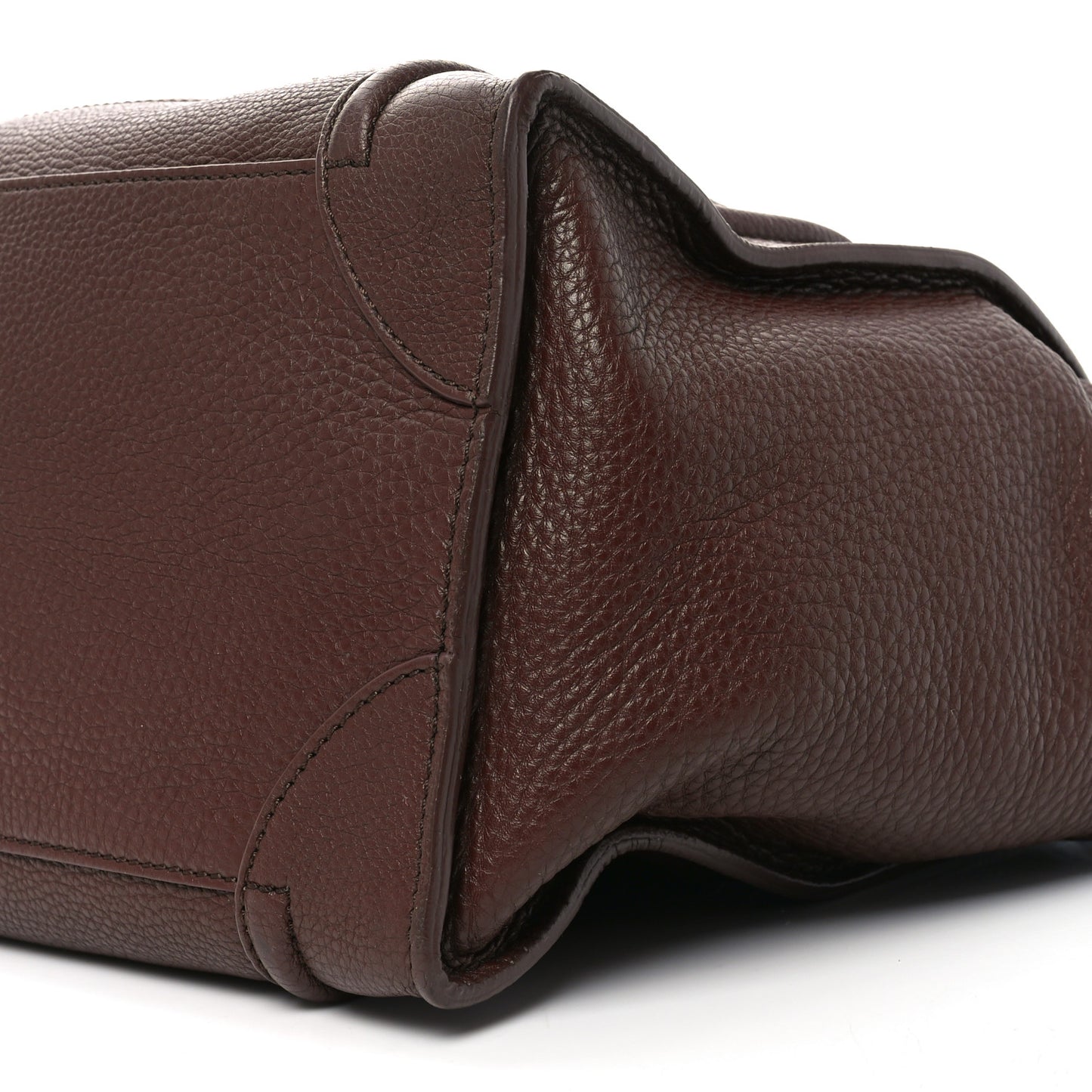 Pebbled Calfskin Mini Luggage Chocolate