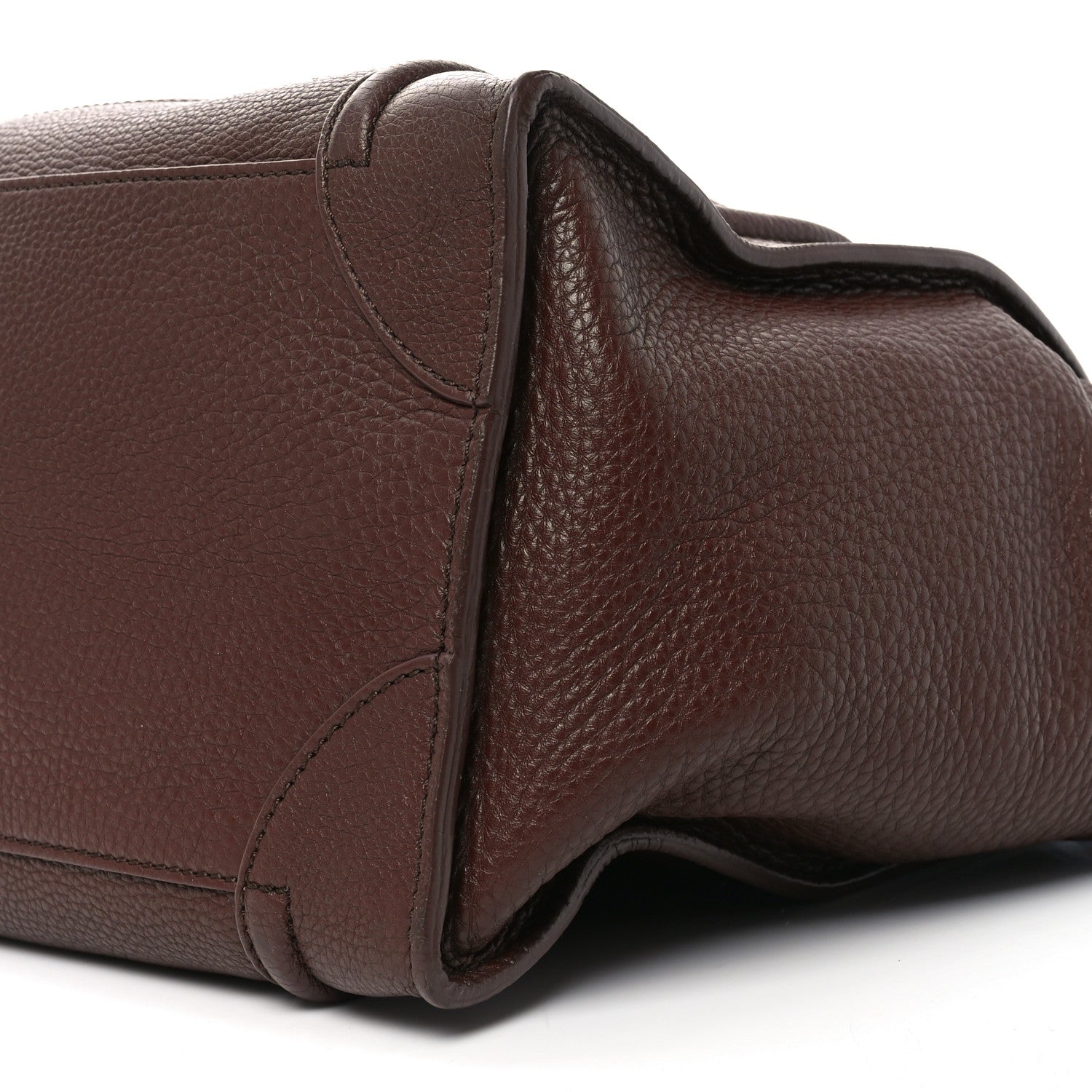 Celine Pebbled Calfskin Mini Luggage Chocolate 9 of 9