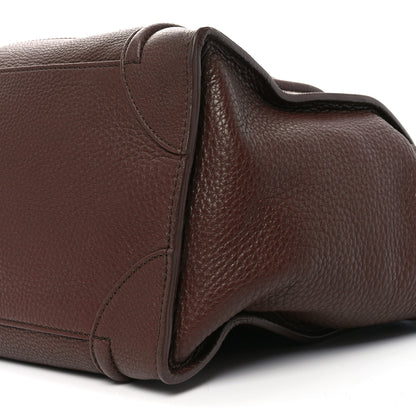 Celine Pebbled Calfskin Mini Luggage Chocolate 9 of 9