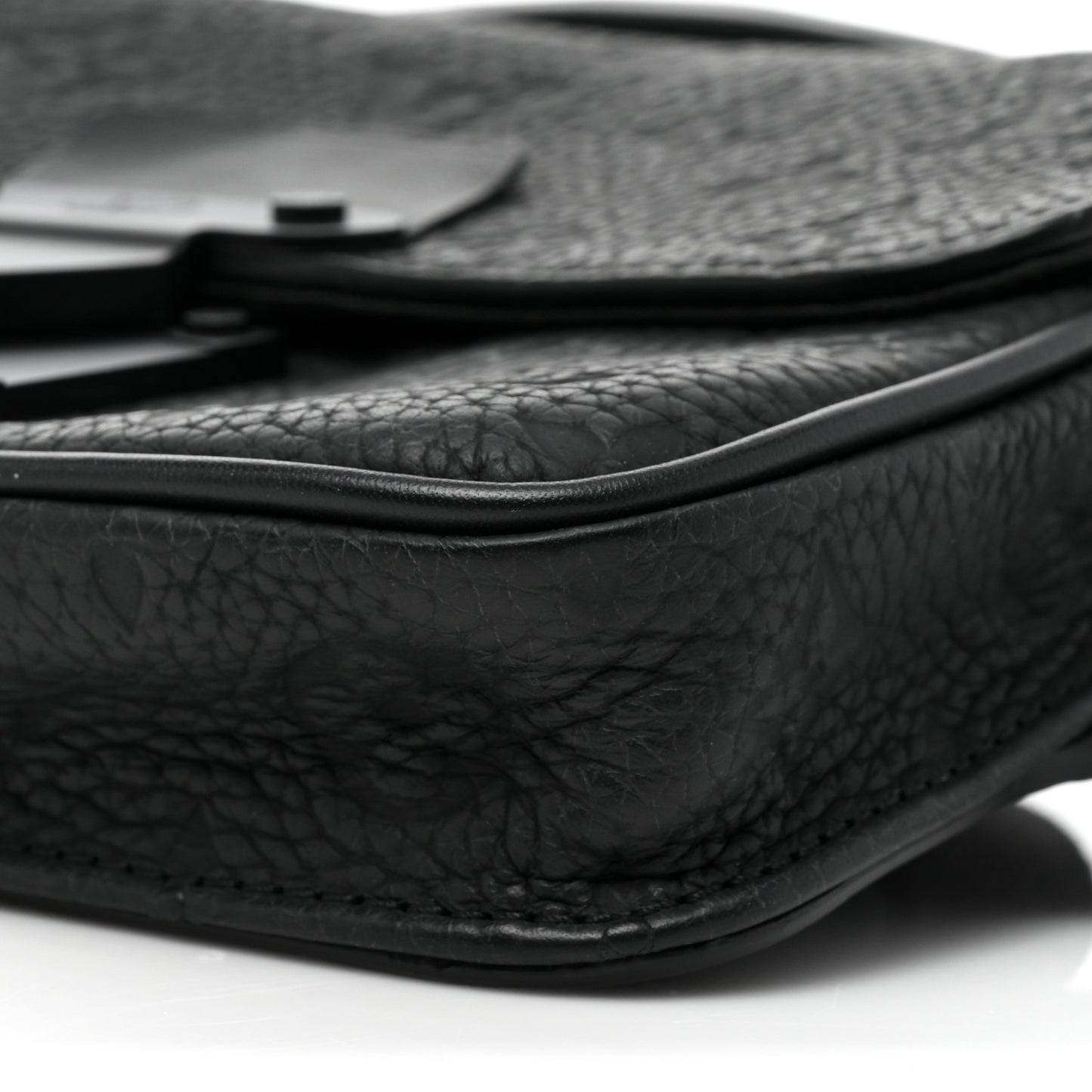 Taurillon Monogram S Lock Sling Bag Black