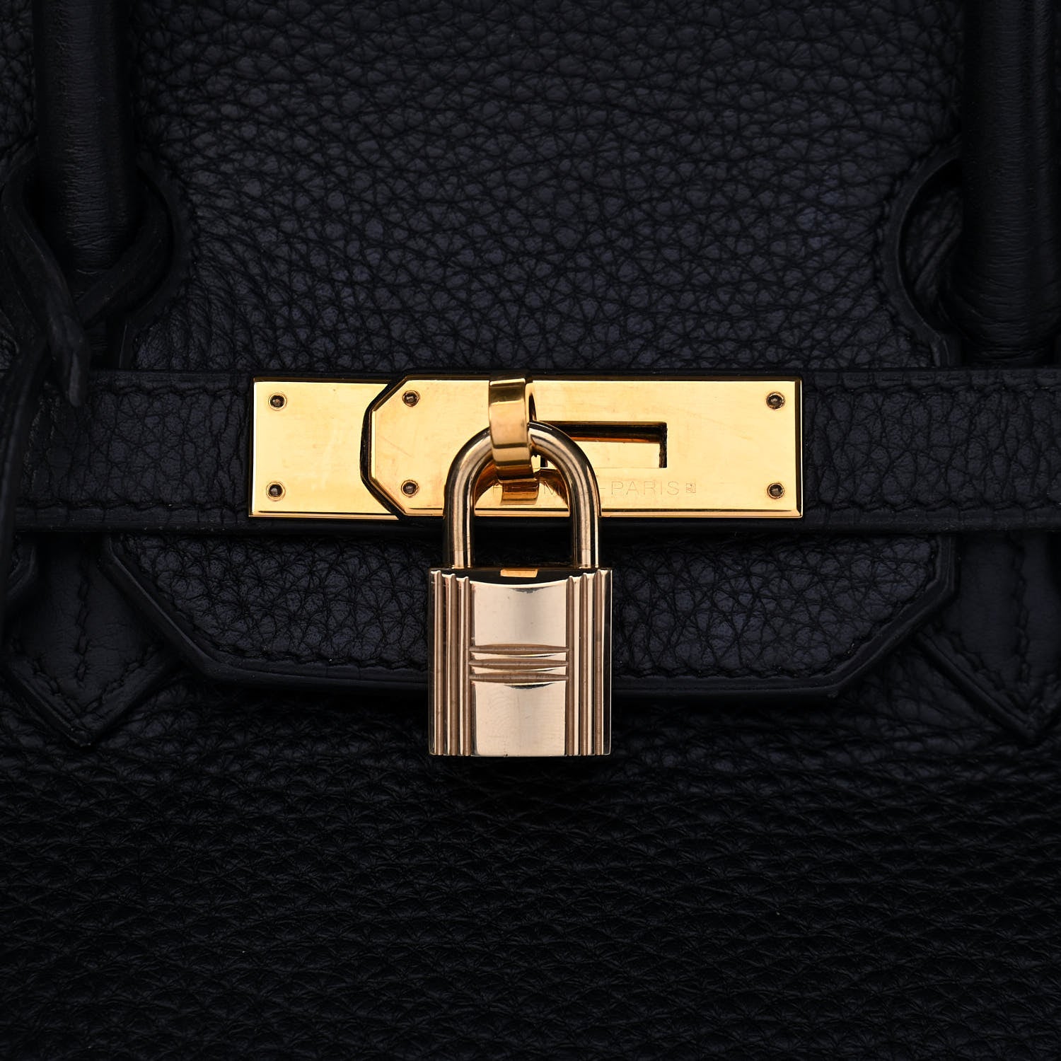 Hermes Taurillon Clemence Birkin 35 Black 7 of 11
