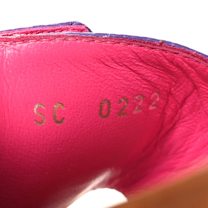 Louis Vuitton Monogram Spring in the City Lock It Flat Mule 35 Midnight Fuchsia 6 of 7
