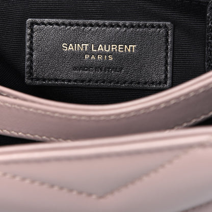 Saint Laurent Calfskin Y Quilted Monogram Toy Loulou Crossbody Bag Light Natural 7 of 13