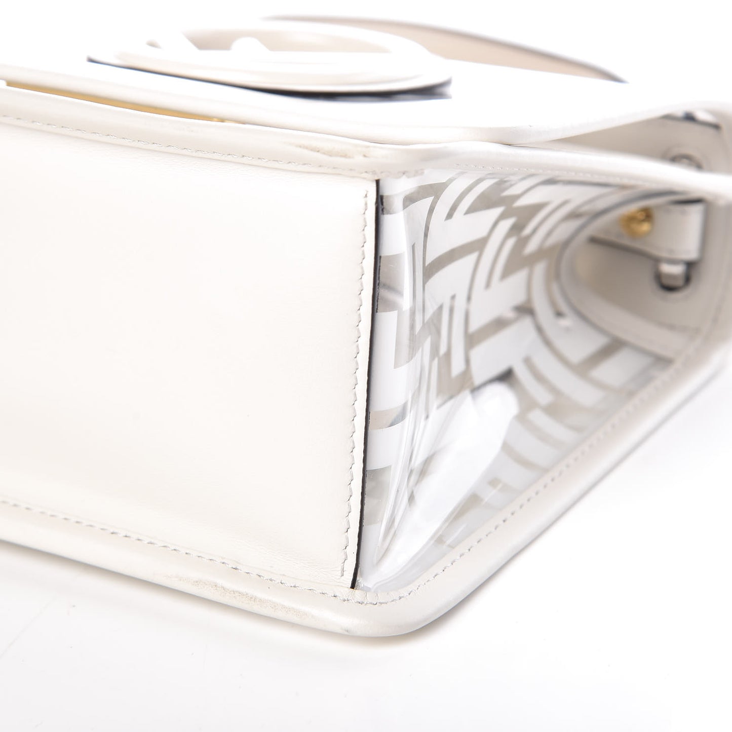 TPU FF Vitello Century F is Fendi Small Kan I Shoulder Bag White