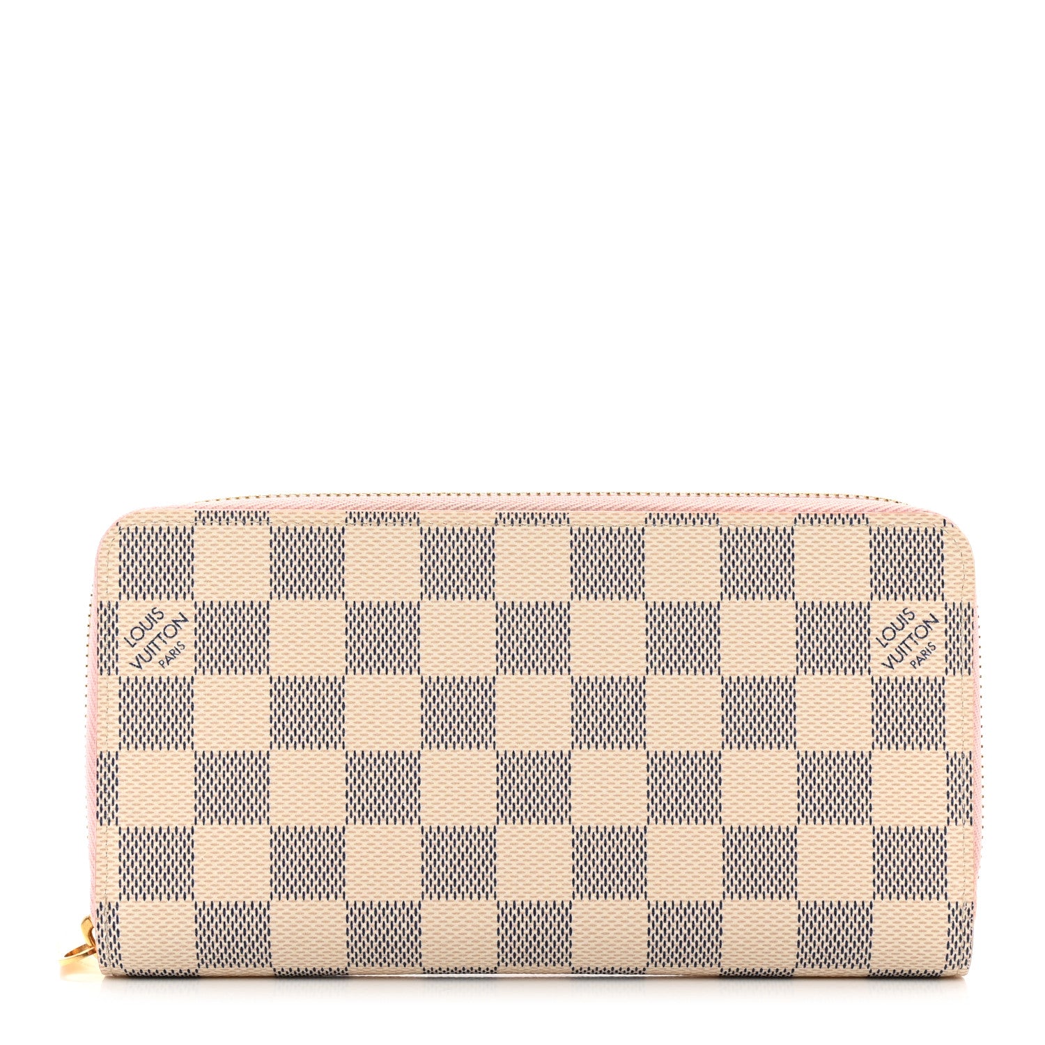 Louis Vuitton Damier Azur Zippy Wallet Rose Ballerine 1 of 7