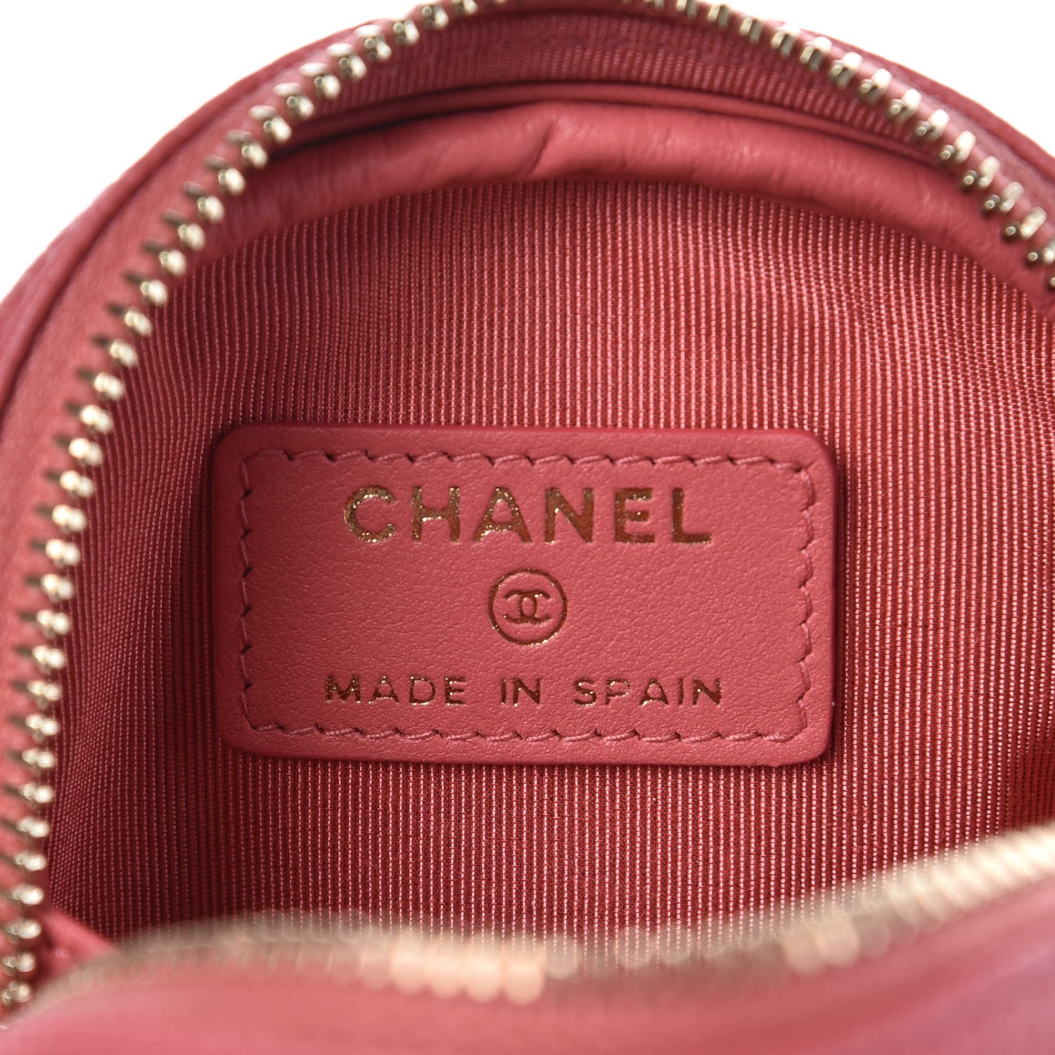 Chanel Iridescent Caviar Quilted Zip Around Classic Coin Purse Pink 6 of 8