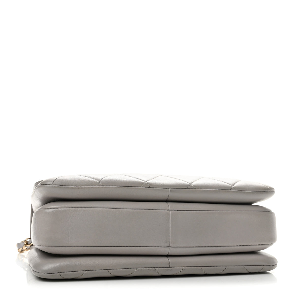 Chanel Lambskin Quilted Small Trendy CC Flap Dual Handle Bag Light Grey 4 of 14