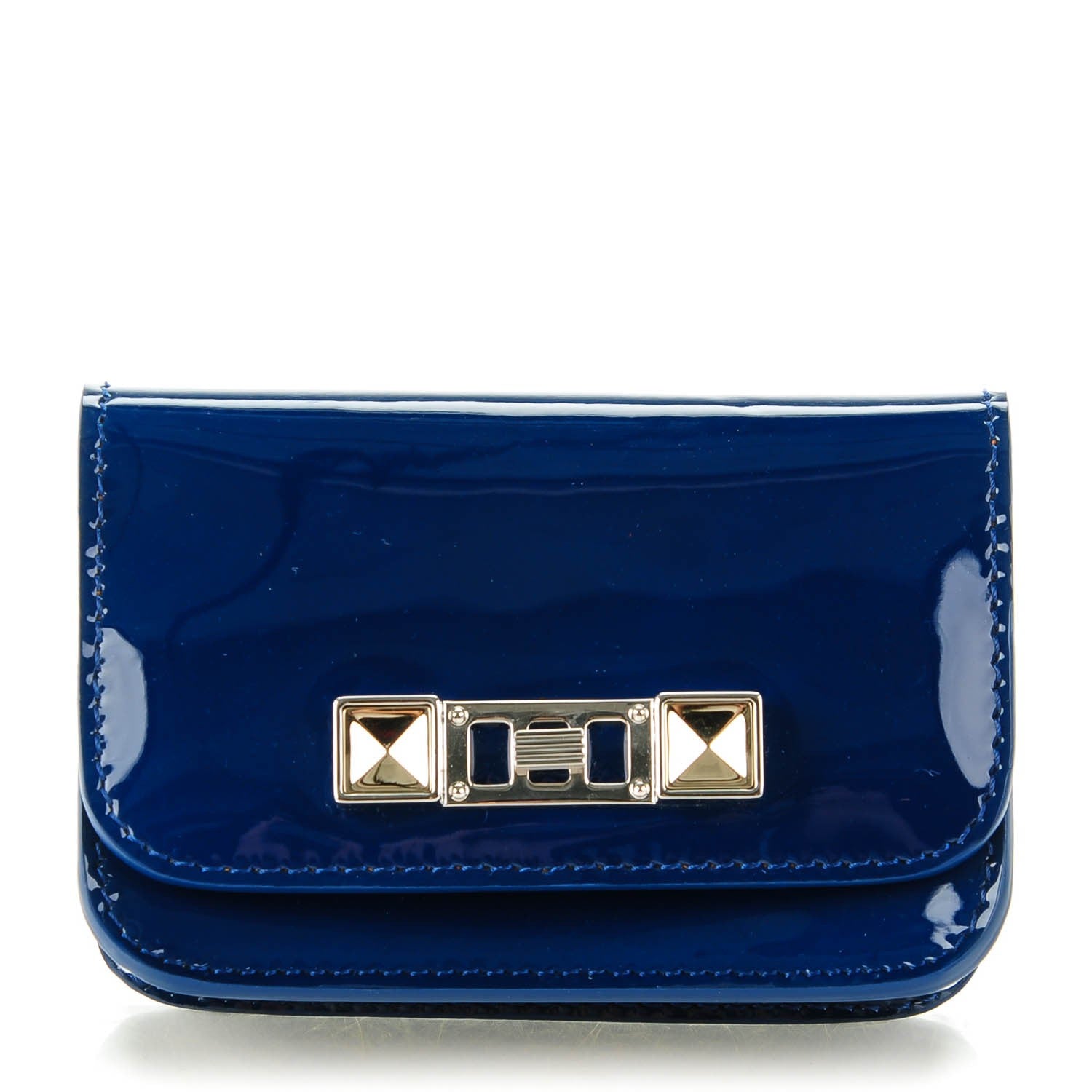 Proenza Schouler Patent PS11 Card Case Cadet Blue 1 of 7
