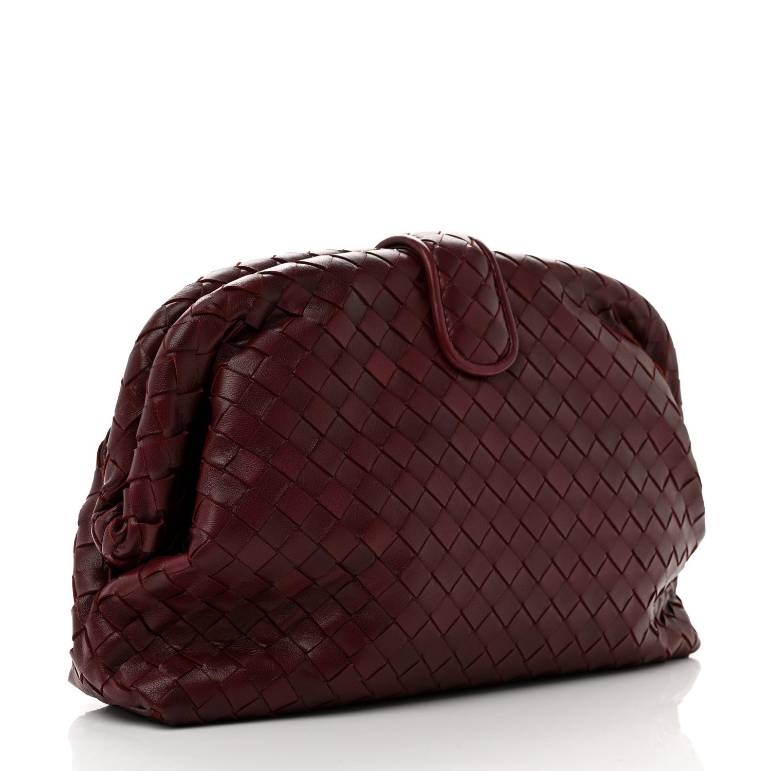 Bottega Veneta Nappa Intrecciato The Lauren 1980 Clutch Gigolo Red 4 of 8