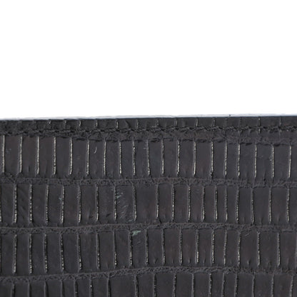 Alexander Wang Lizard Calfskin Embossed Prisma Biker Wallet Black 9 of 13
