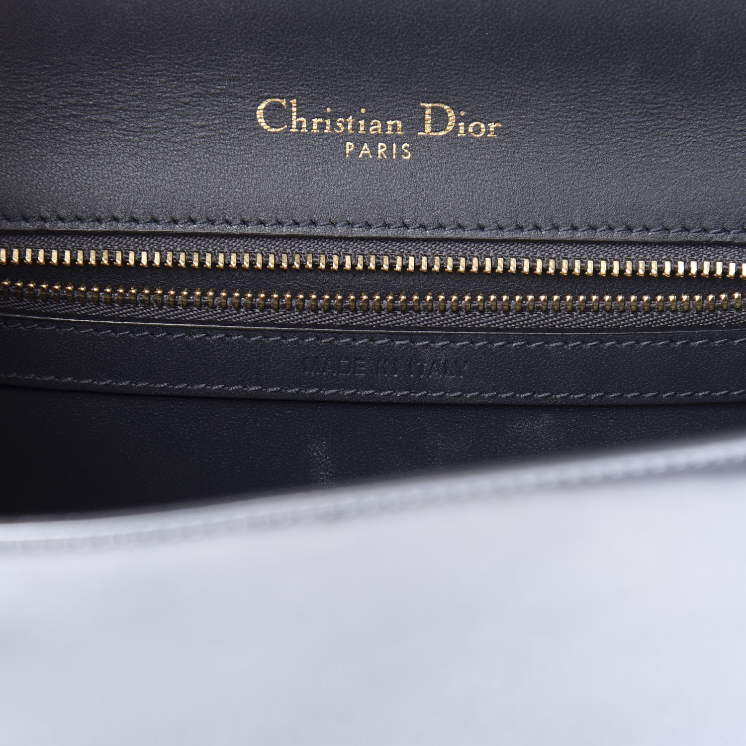 Christian Dior Metallic Patent Micro-Cannage Small Diorama Flap Bag Silver 8 of 13