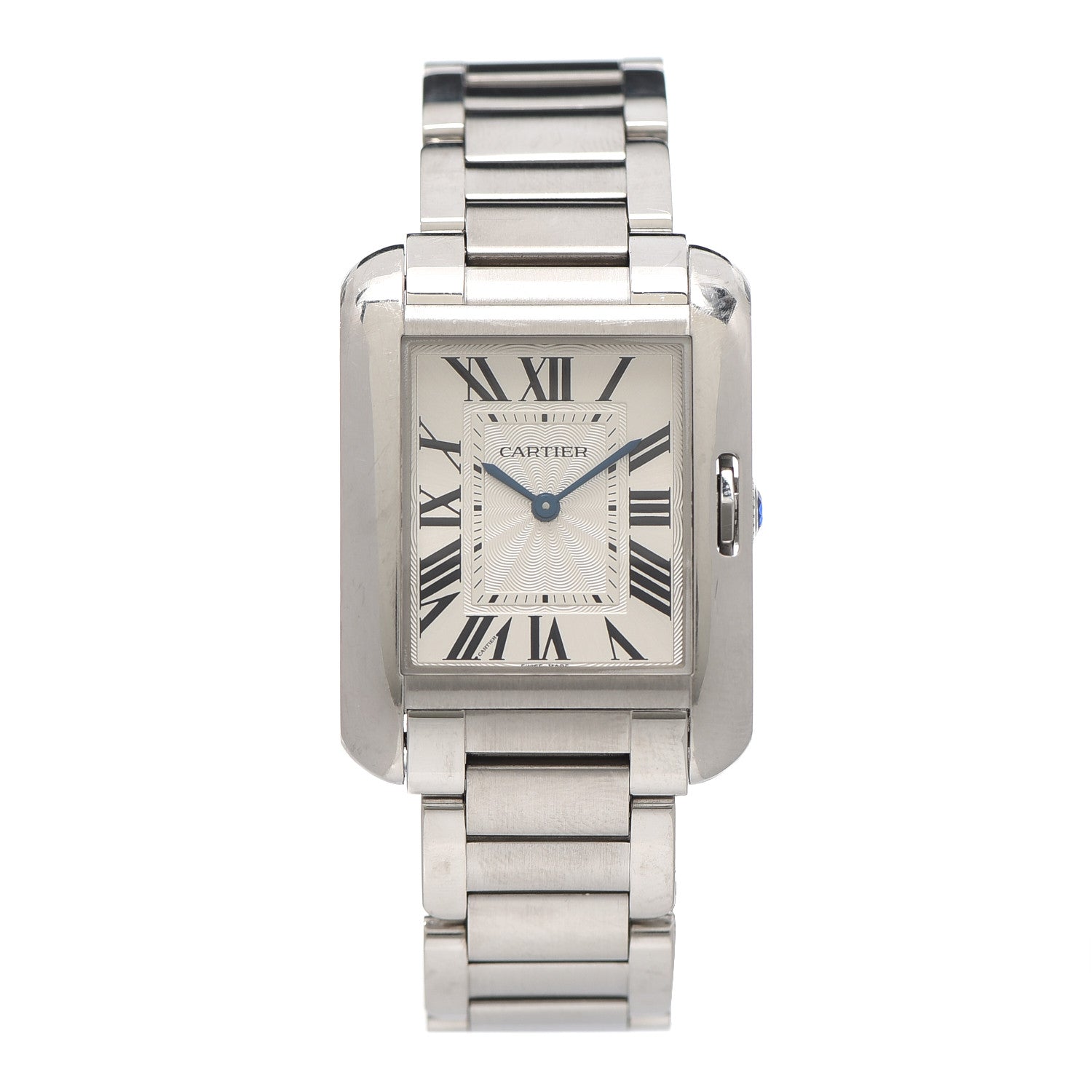 Cartier Stainless Steel 23mm Tank Anglaise Quartz Watch 1 of 7