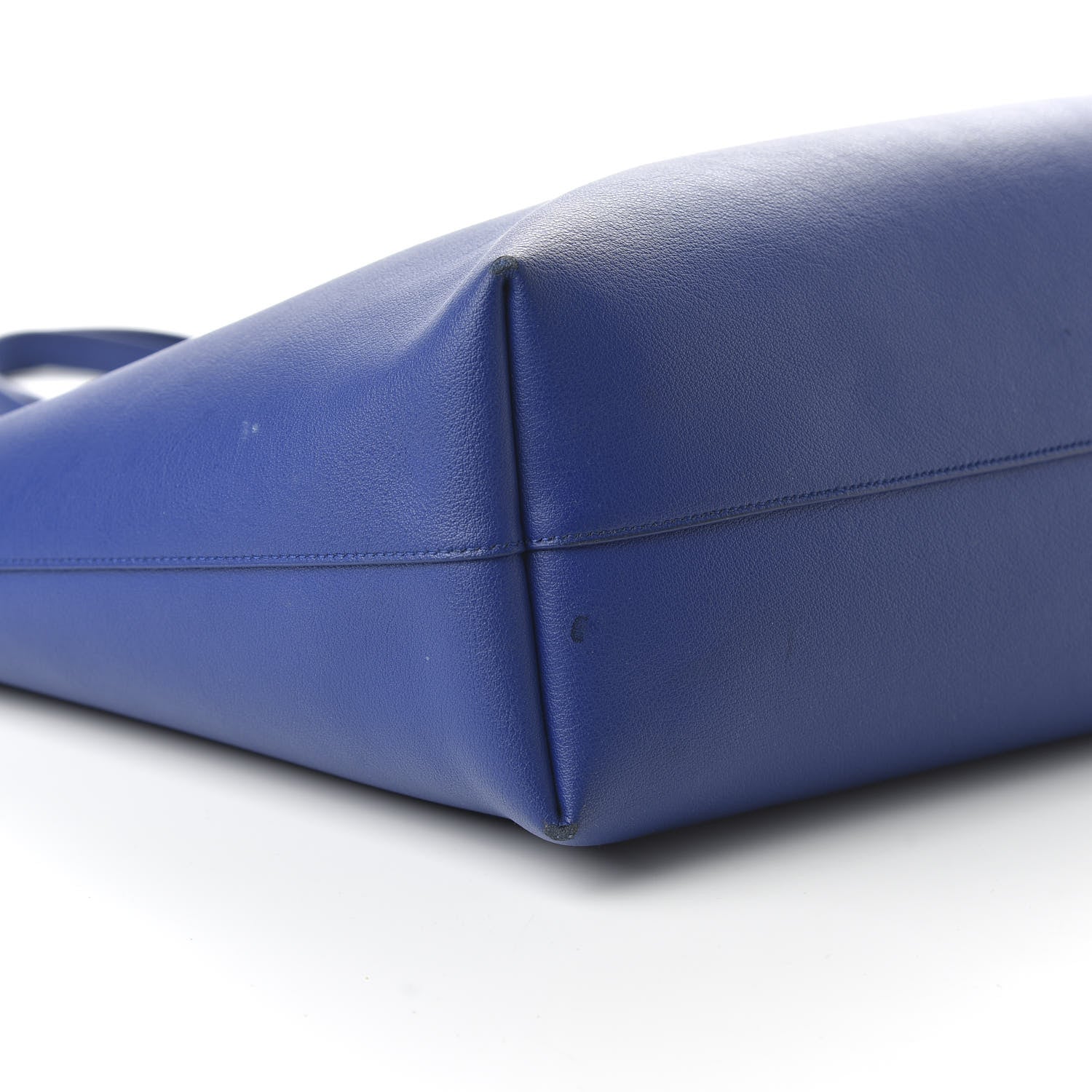 Saint Laurent Calfskin Large Shopping Tote Flash Blue 6 of 12