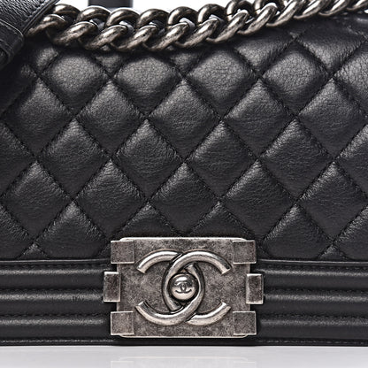 Chanel Calfskin Quilted Small Boy Flap Black 10 of 10