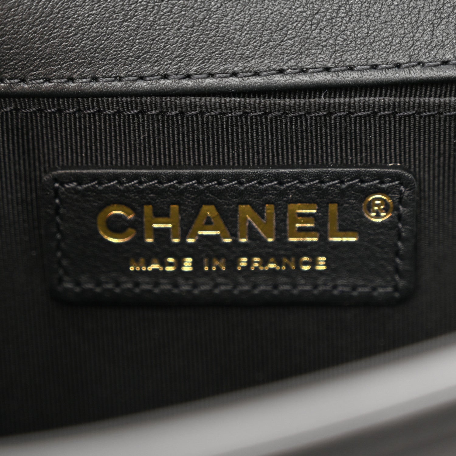 Chanel Calfskin Small Boy Logo Top Handle Flap Black 6 of 11