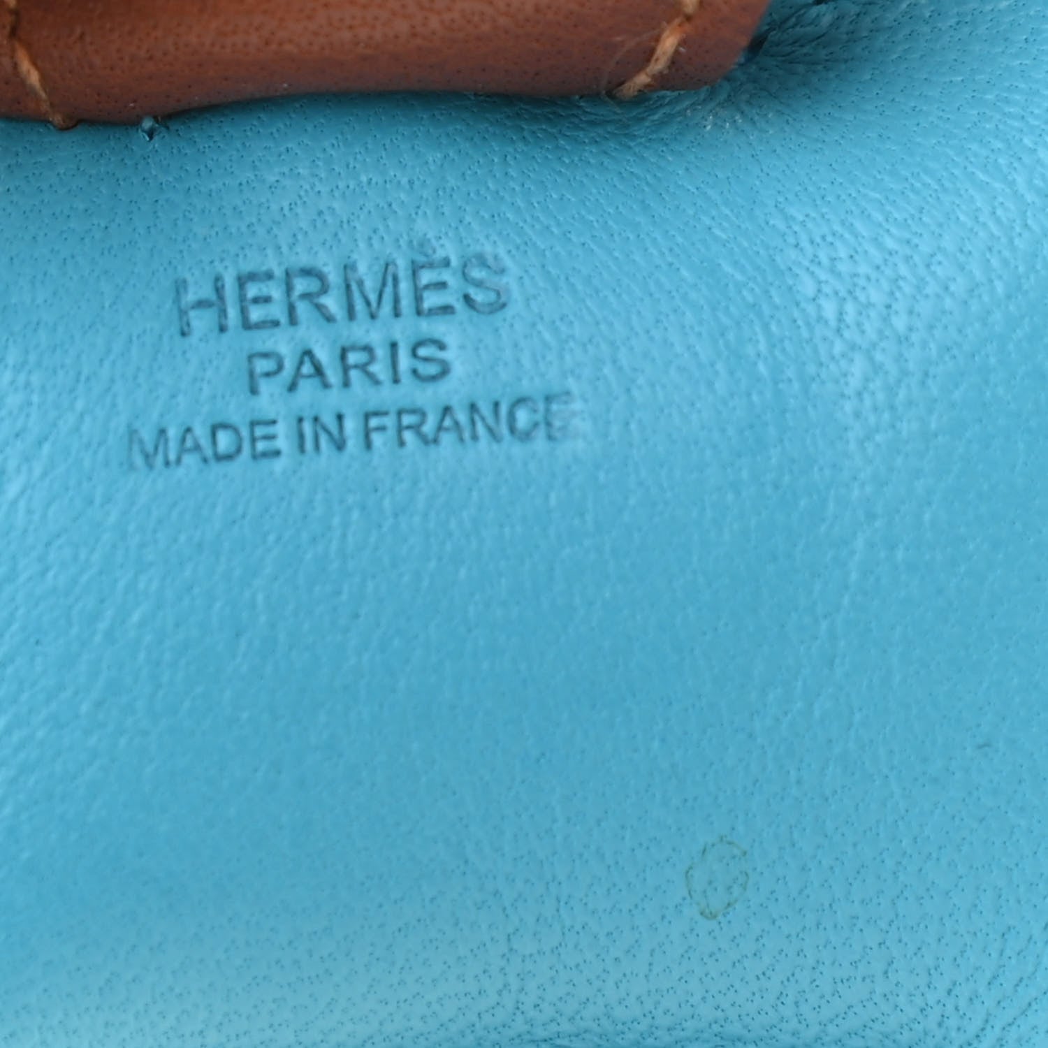 Hermes Milo Lambskin Grigri Rodeo Horse Bag Charm PM Bleu Azteque Bleu Electrique Fauve 3 of 3