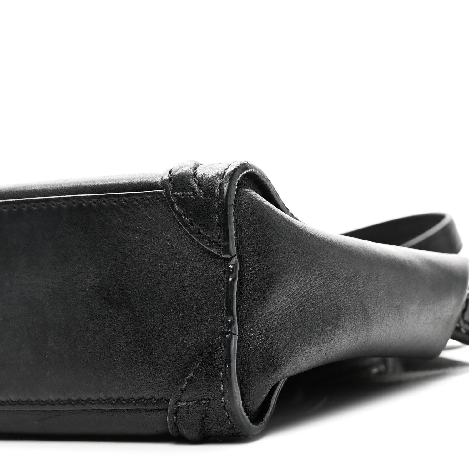 Celine Smooth Calfskin Nano Luggage Black 9 of 12