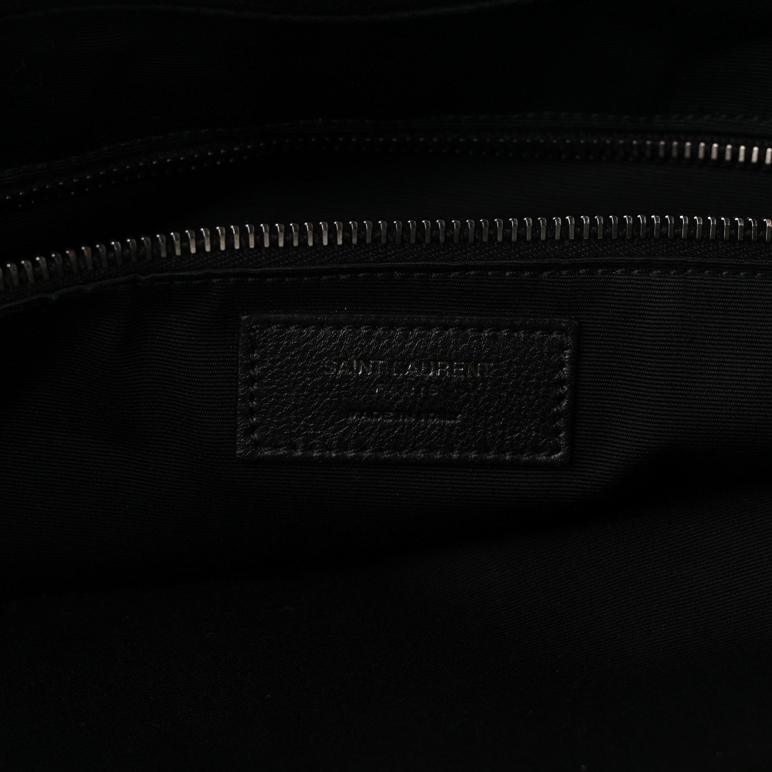 Saint Laurent Grained Lambskin Monogram Oversized Niki Chain Satchel Black 6 of 12