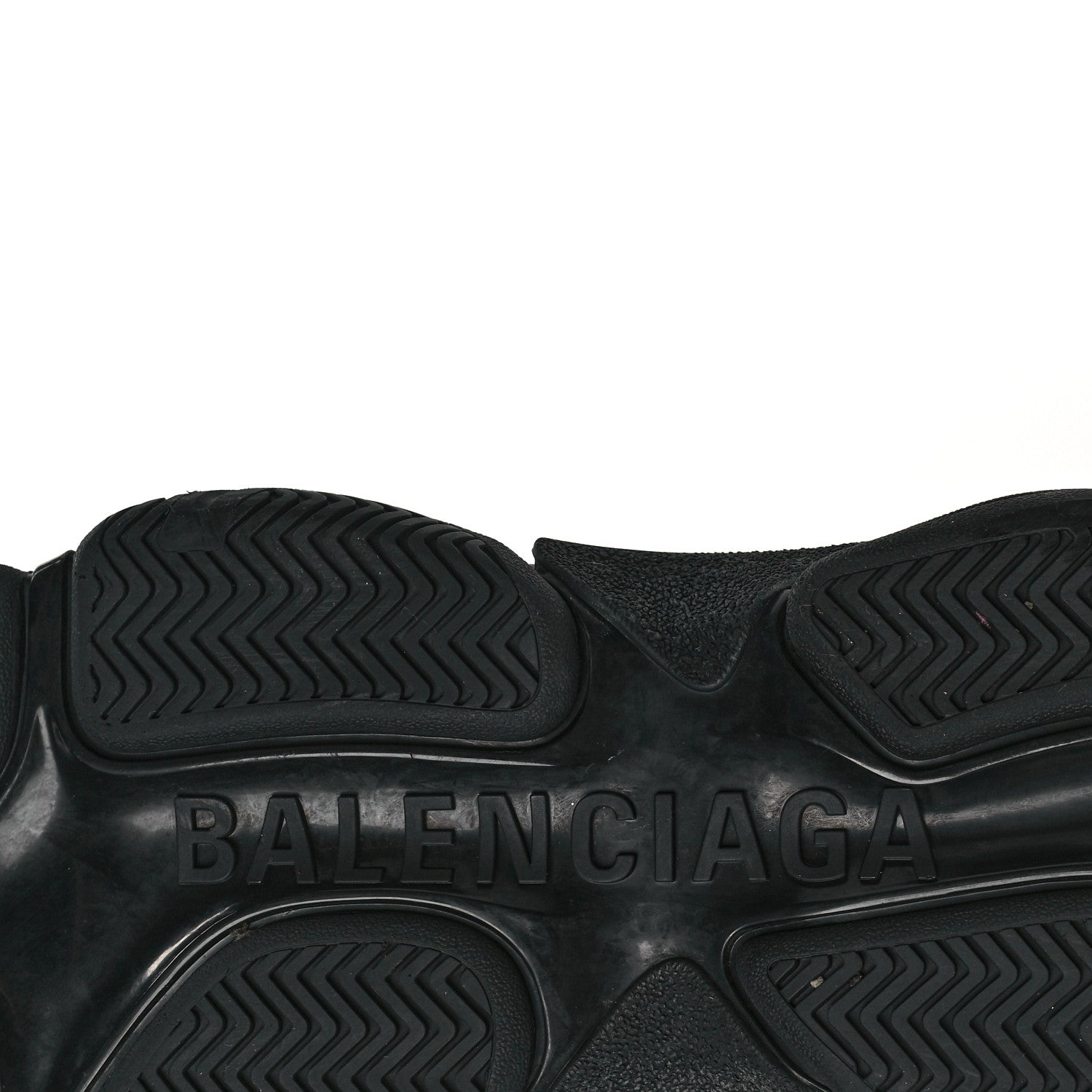 Balenciaga Mesh Nubuck Mens Triple S Sneakers 41 Navy Gris 6 of 7