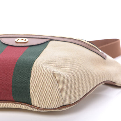 Gucci Vintage Canvas Web Belt Bag Sand Cuir 10 of 10