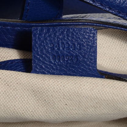 Gucci Calfskin Embellished Large New Jackie Hobo Blue 7 of 9
