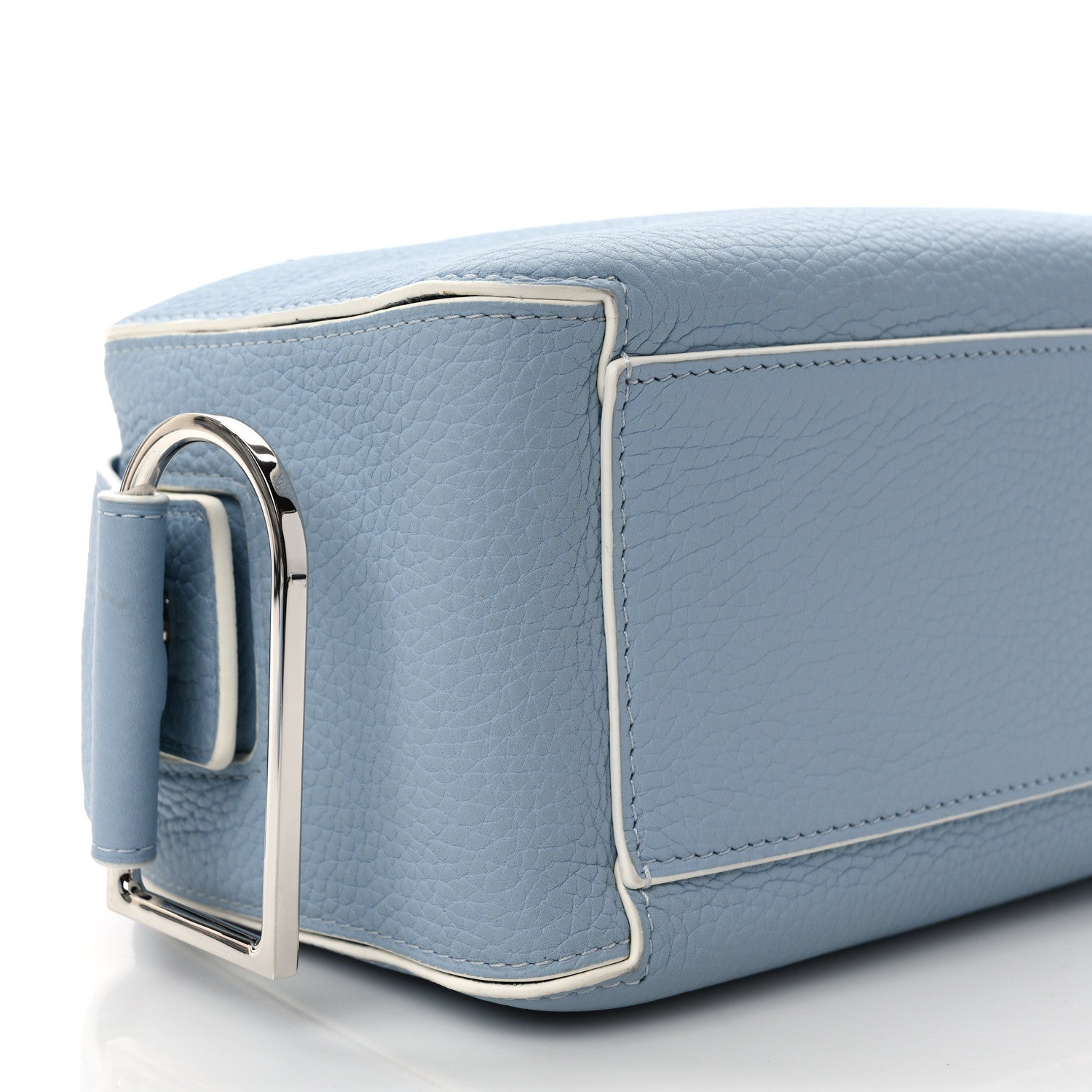 Delvaux Taurillon Soft Mini Cool Box Satchel Pacific 7 of 9