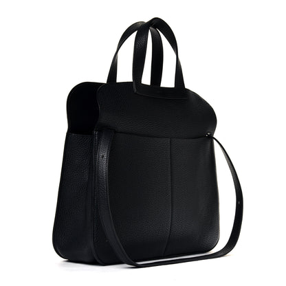 Hermes Taurillon Clemence Halzan 31 GM Black 2 of 6
