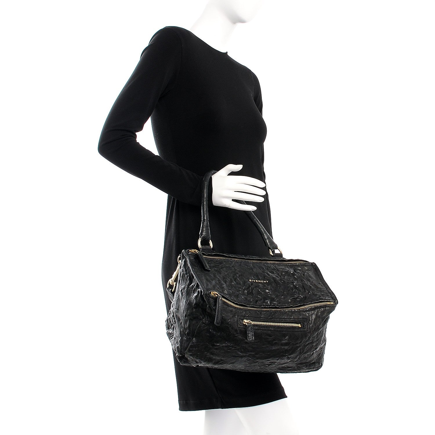 Givenchy Tumbled Sheepskin Medium Pandora Black 3 of 11
