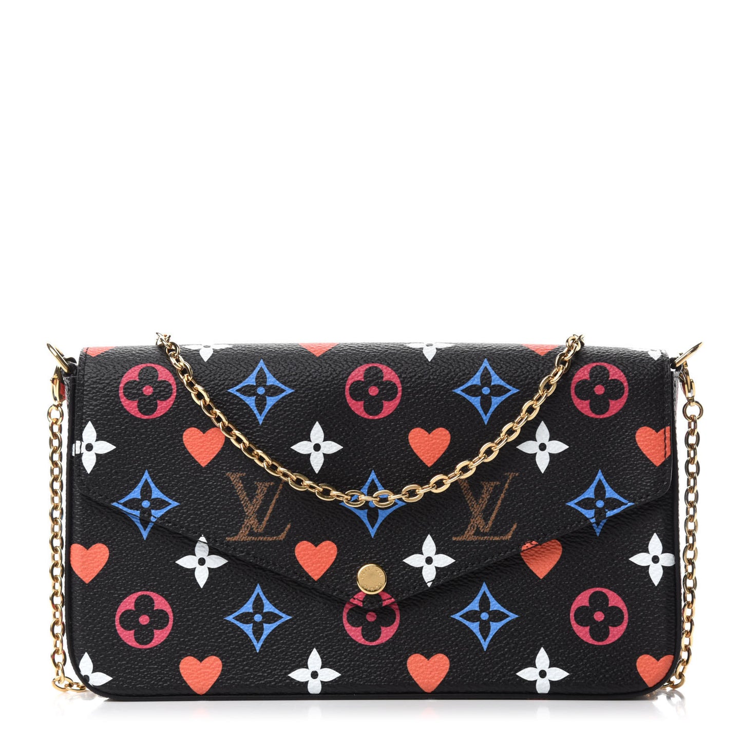 Game On Felicie Chain Wallet Black