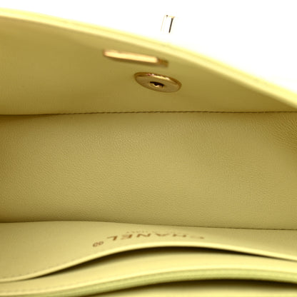 Chanel Lambskin Quilted Mini Rectangular Flap Light Green 5 of 11