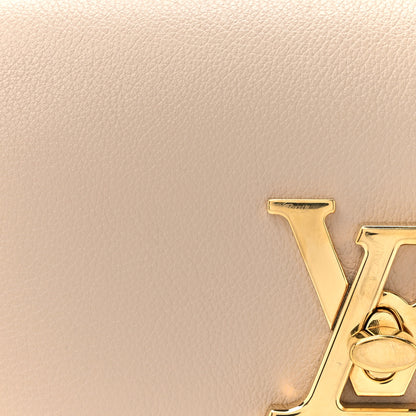 Louis Vuitton Grained Calfskin Lockme Tender Greige 7 of 11