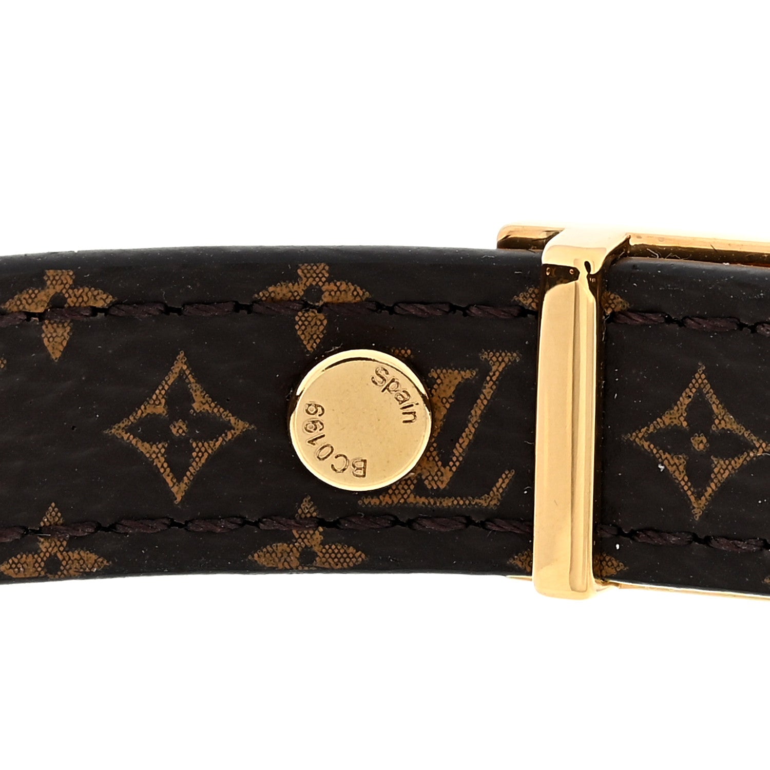 Louis Vuitton Monogram Dauphine Bracelet 17 Tan Brown 3 of 3