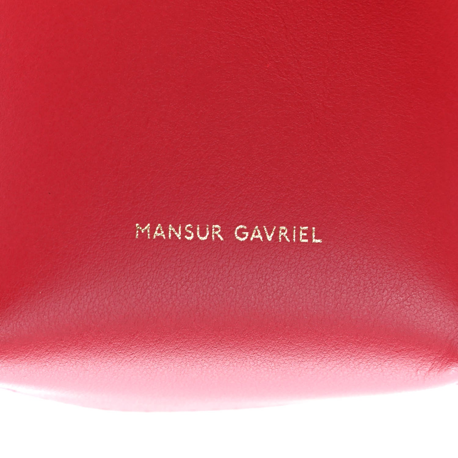 Mansur Gavriel Calfskin Baby Bucket Bag Flamma 7 of 9